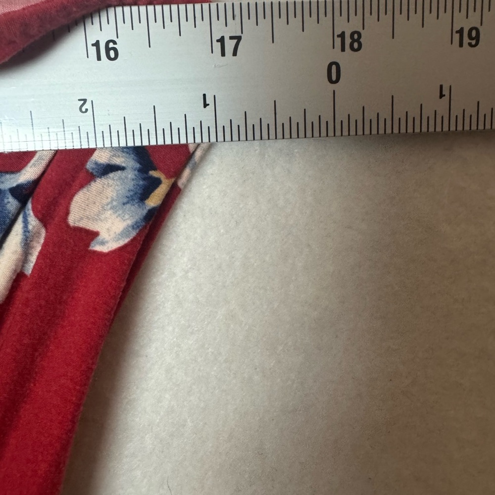 French Grey‎ Red Floral Sleeveless Dress | Size M - Picture 3 of 4